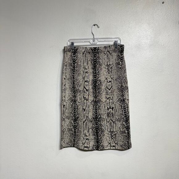 St. John Python Print Midi Skirt Sz 12 - Picture 8 of 11